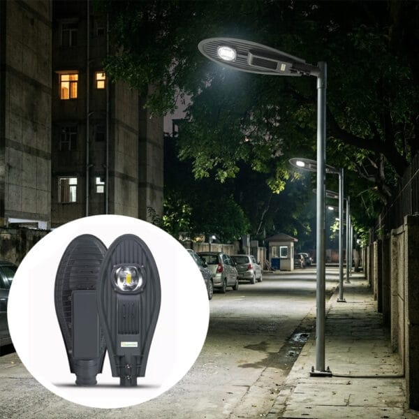 50 Watt LED street Light Installed on Road side