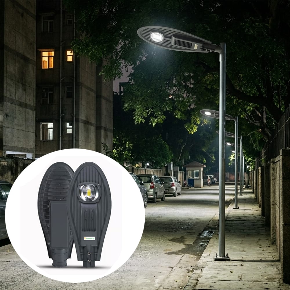 50 Watt LED street Light Installed on Road side