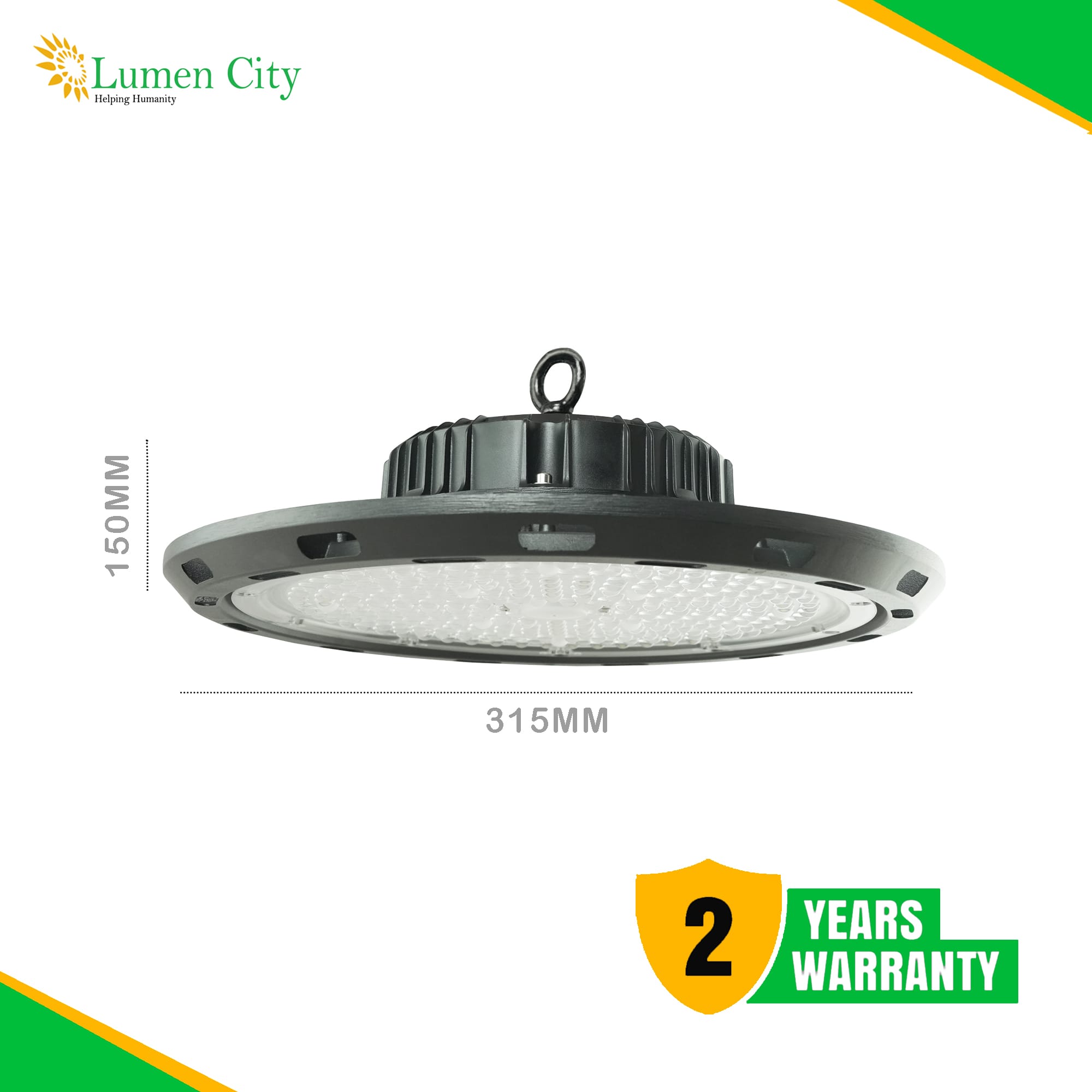 100W UFO High Bay Light – Pro | 10000lm | 120° | IP65 - Image 4