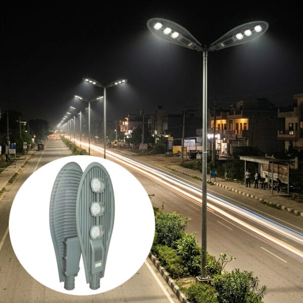 150 Watt LED street Light Installed on the road