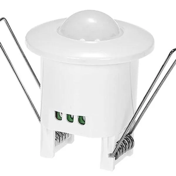 PIR Motion Sensor Recessed 360 Degree – 300W LED, 6M Range, IP44, 65mm Cutout, False Ceiling India