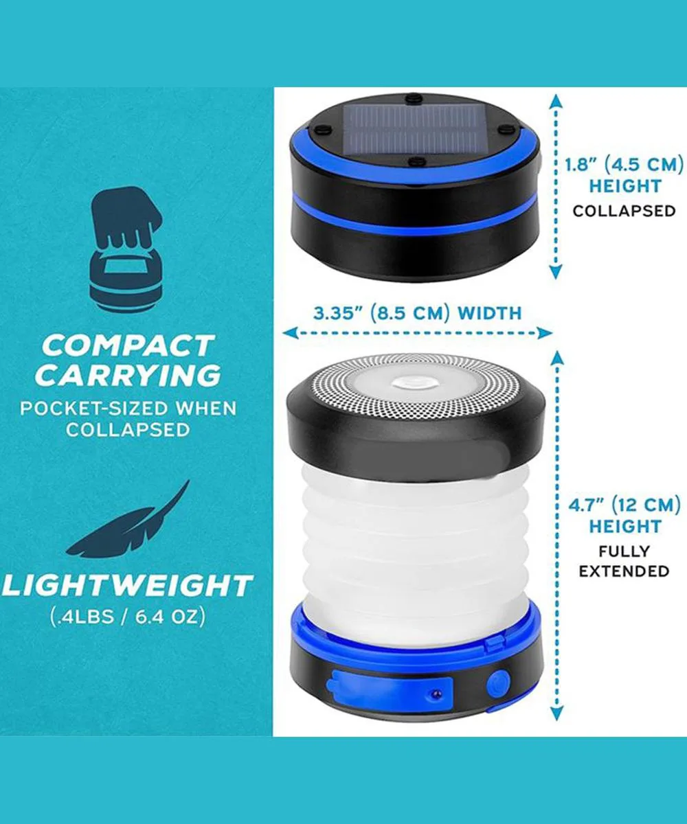 Solar Camping Light | Foldable Design | 3 Light Modes - Image 3
