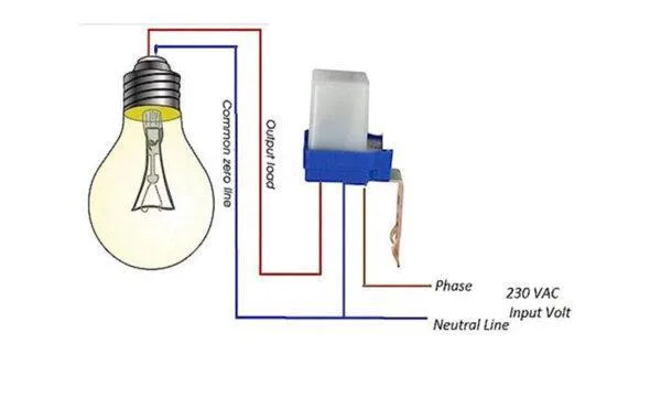 On-Off Photocell Sensor Switch for Lights