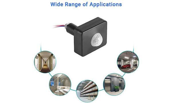 Black Waterproof Infrared Motion Sensor