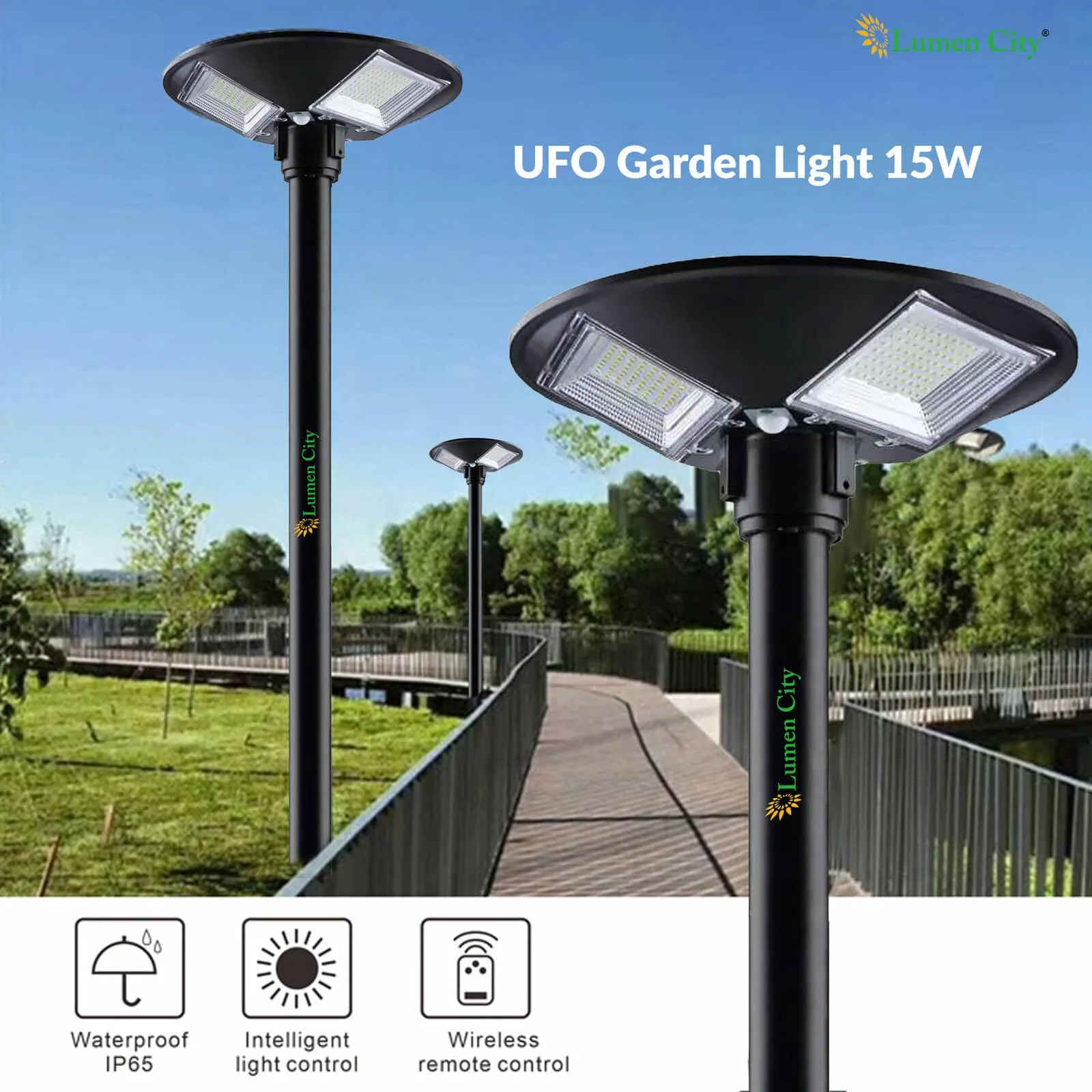 Orbit 360 Degree 15 Watt Solar Street Light - Image 4