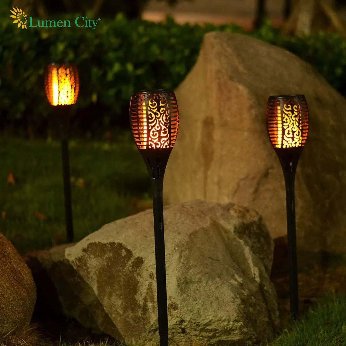 Solar Flame Light – 96 LED Flickering | IP65 | 3 Modes - Image 9
