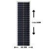 Mono perc half cut solar panel