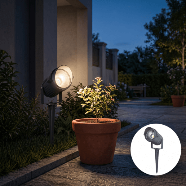 7W Garden Spike Light – Warm, Neutral & Cool White | 55×90mm