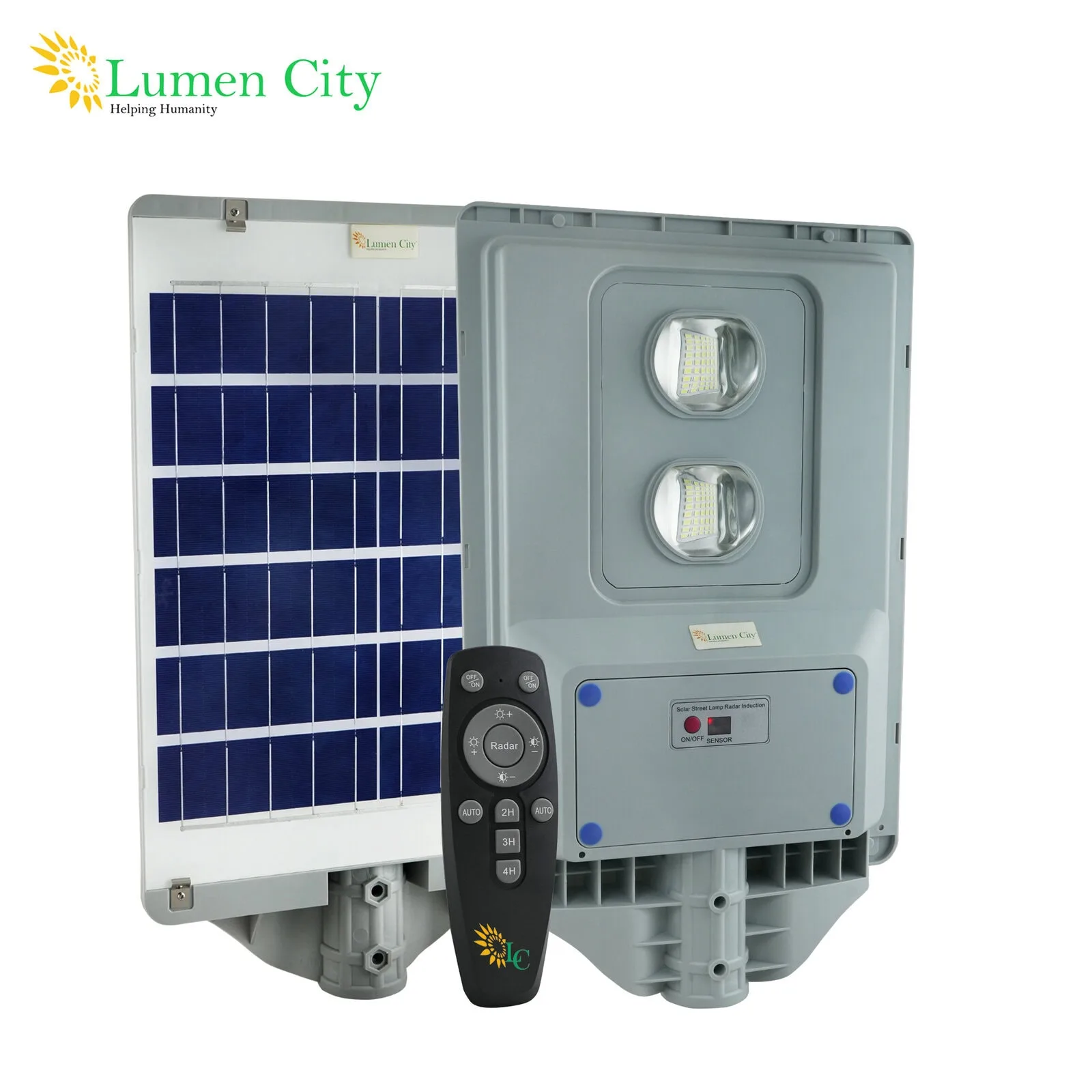 15W All-in-One Solar Street Light – IP65, 12-16Hr Backup, 108 LED 2W, 20Ah LiFePO4 Battery, Radar Sensor, Colony Road Lighting India