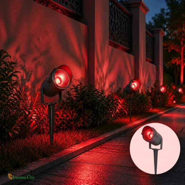 Red Garden Spot Light