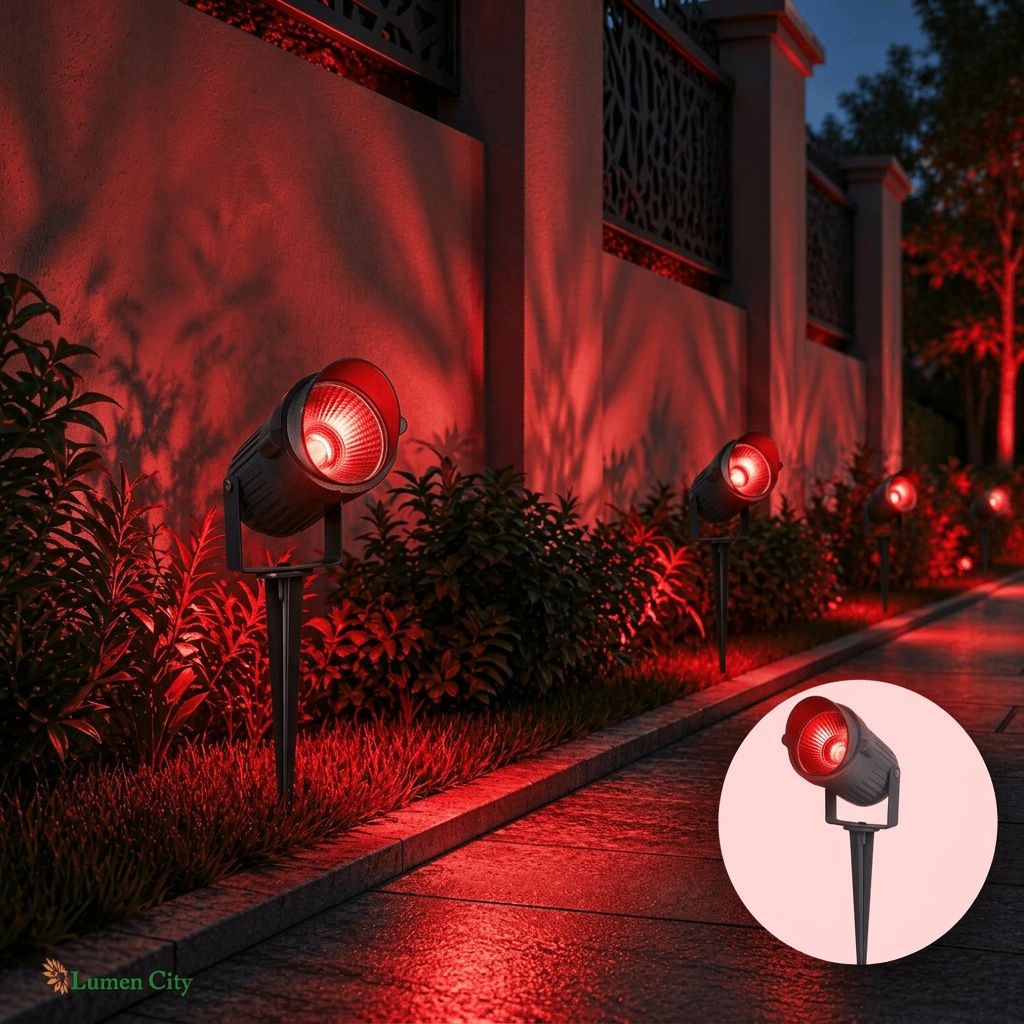 Red Garden Spot Light