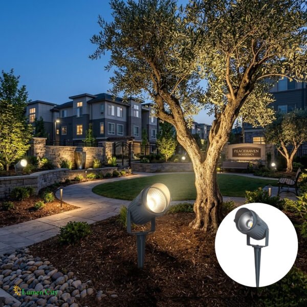 20W COB Garden Spike Light – IP65 | Aluminium | 3 CCT