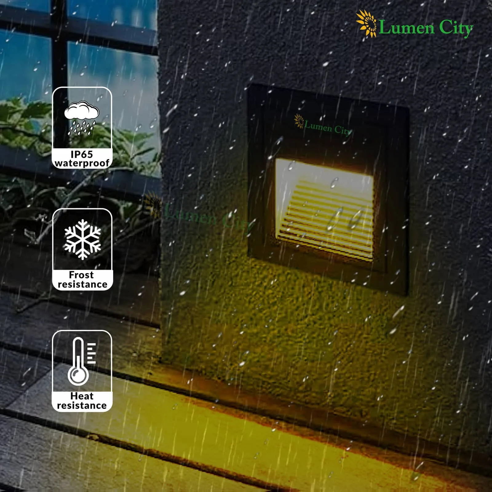 3W LED Step Light – Square Recessed | 85×85mm - Image 3