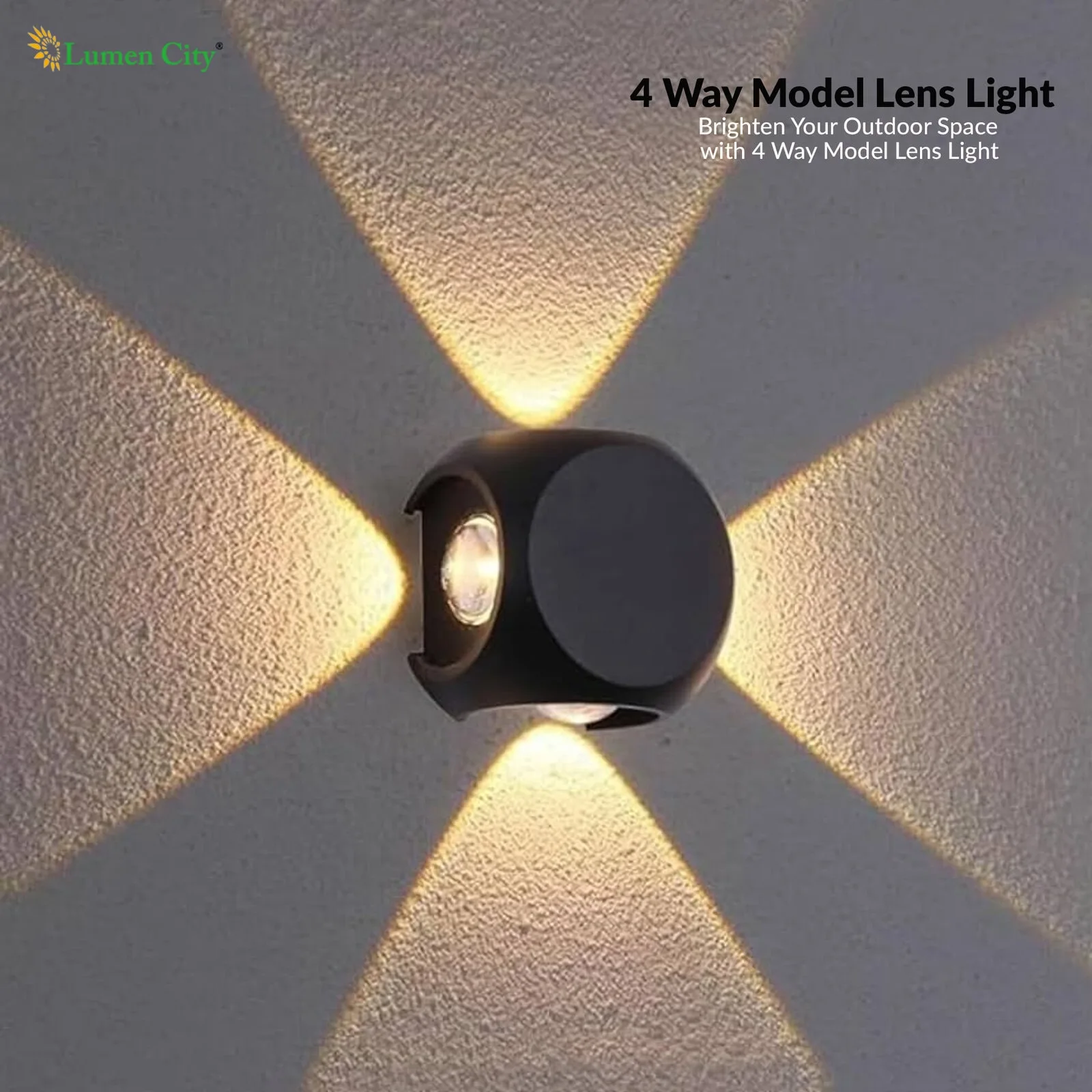 4 Way Wall Light – Cross Beam | 75×75mm - Image 7