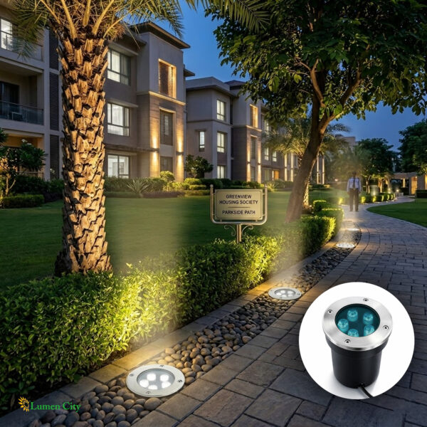 12W LED Burial Light – RGB Remote | IP68 | Inground