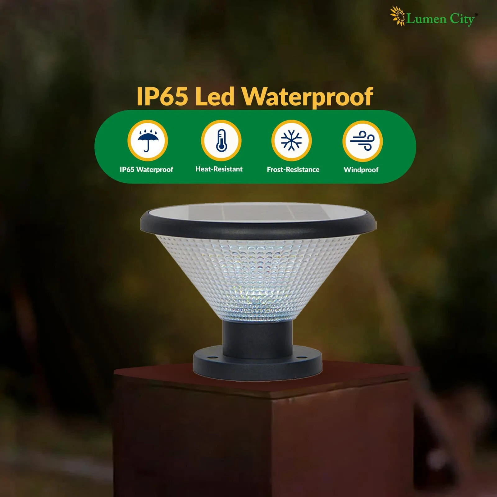 5watt Solar Gate Pillar Cap Light – 20 LED | IP65 | 8-10Hr - Image 7