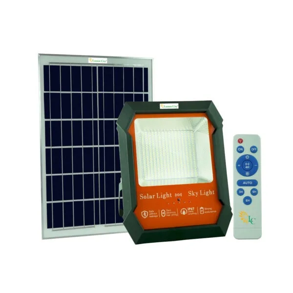 18W Solar Flood Light City Light – 332 Pcs 5730 LED, 12-16Hr Backup, 10Ah LiFePO4, IP65, Remote Control, Compound India