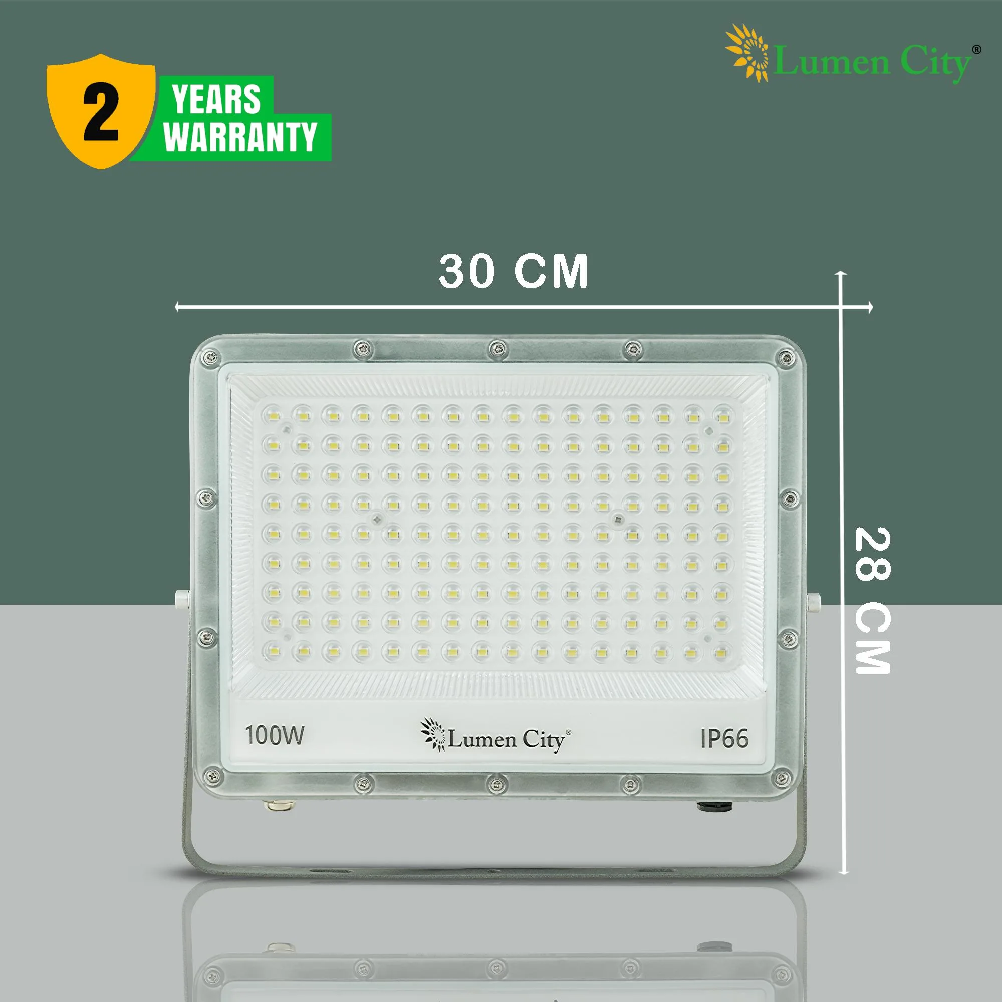 100W  | IP65 Rating | 12000 Lumens | Cool White | Slim Flood Light - Image 3