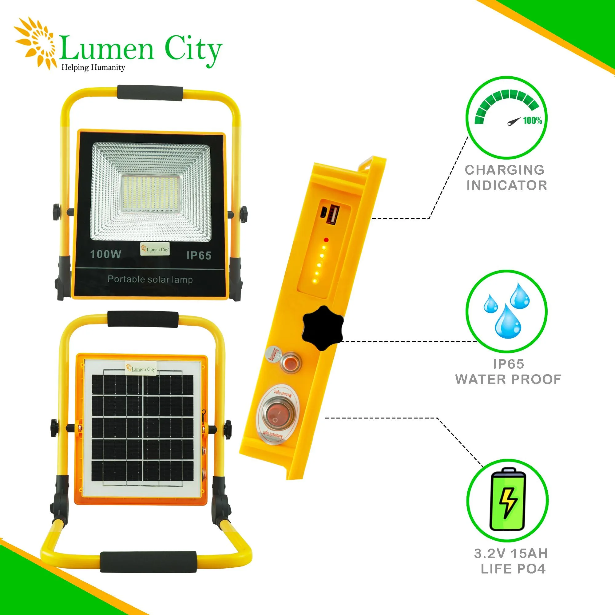 Site Light 20W Solar Flood Light - Image 4