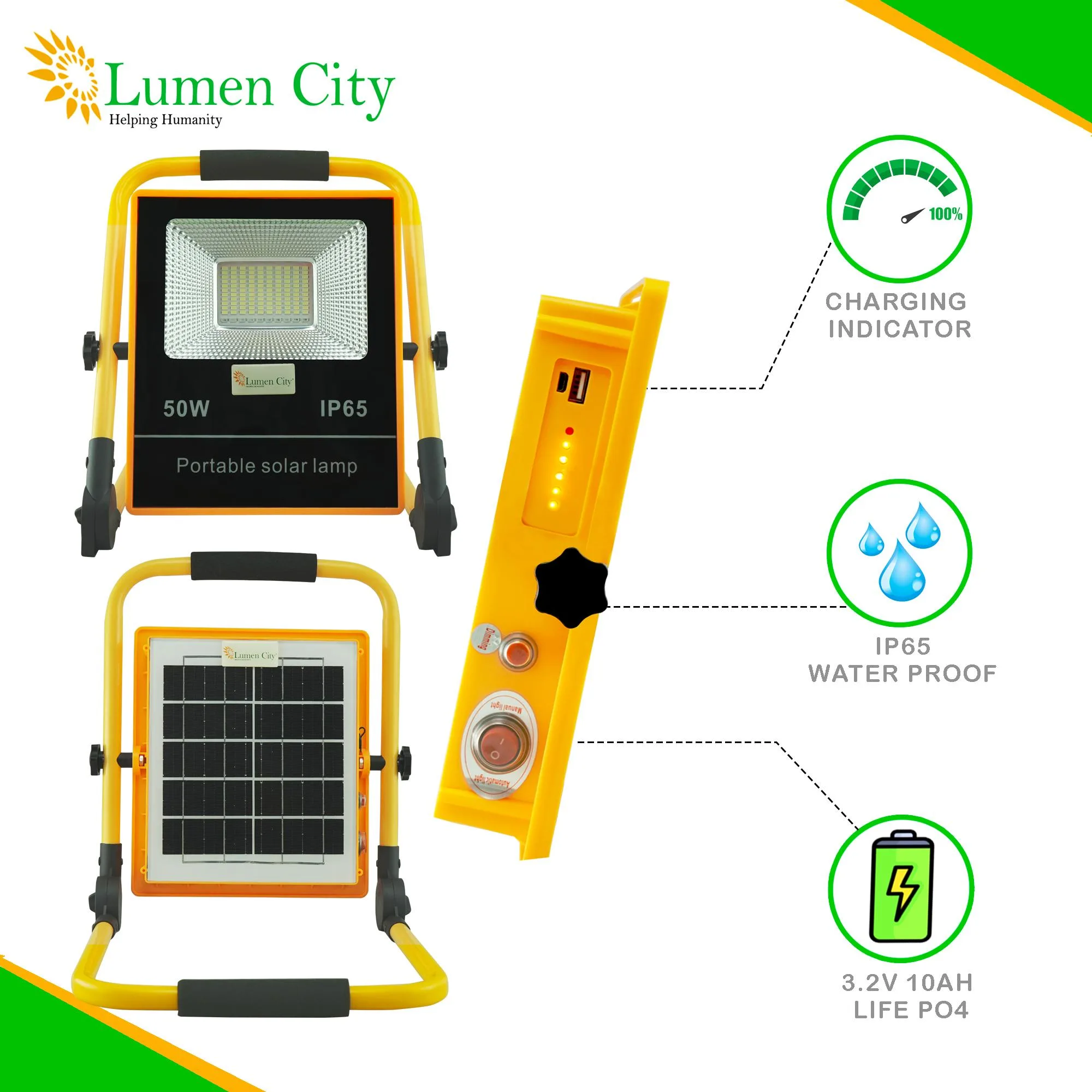 Site Light 15W Solar Flood Light - Image 3