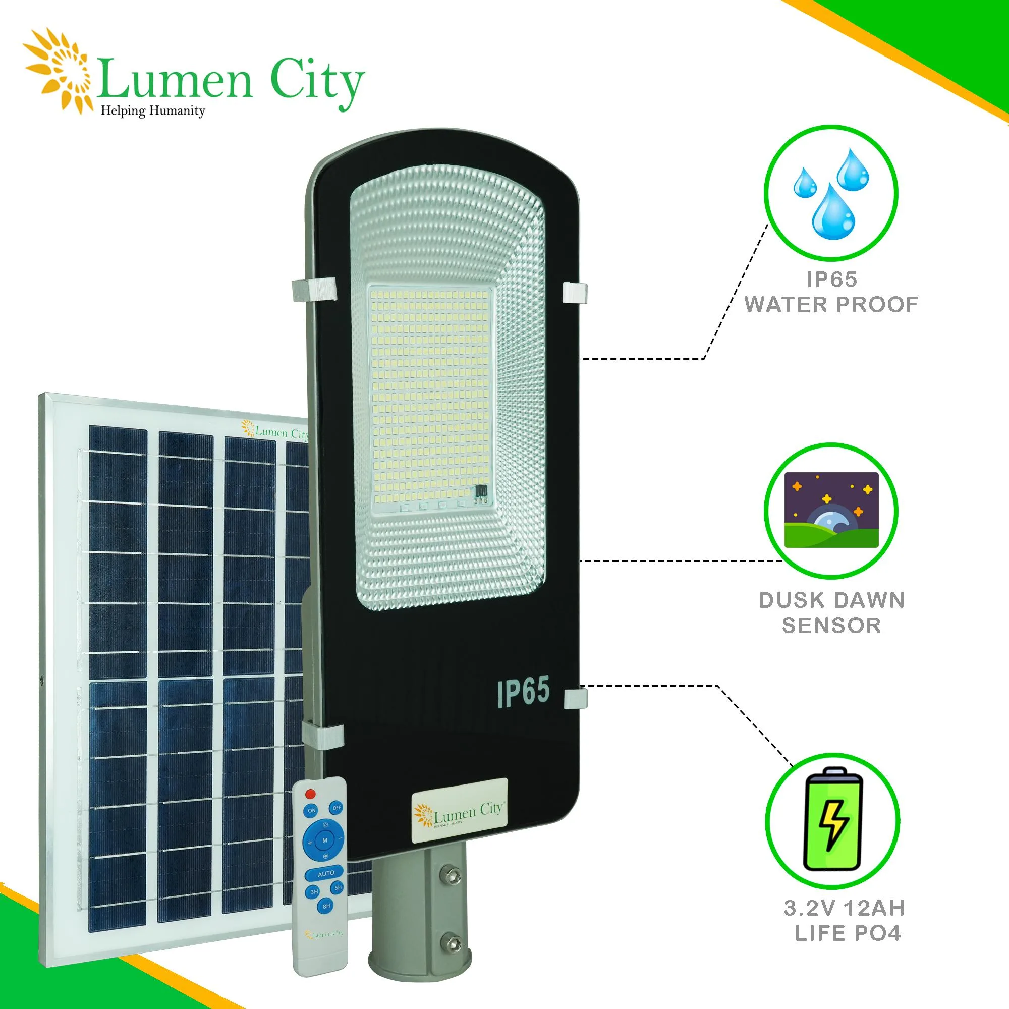 Cloud Pro 12 Watt Solar Street Light - Image 3