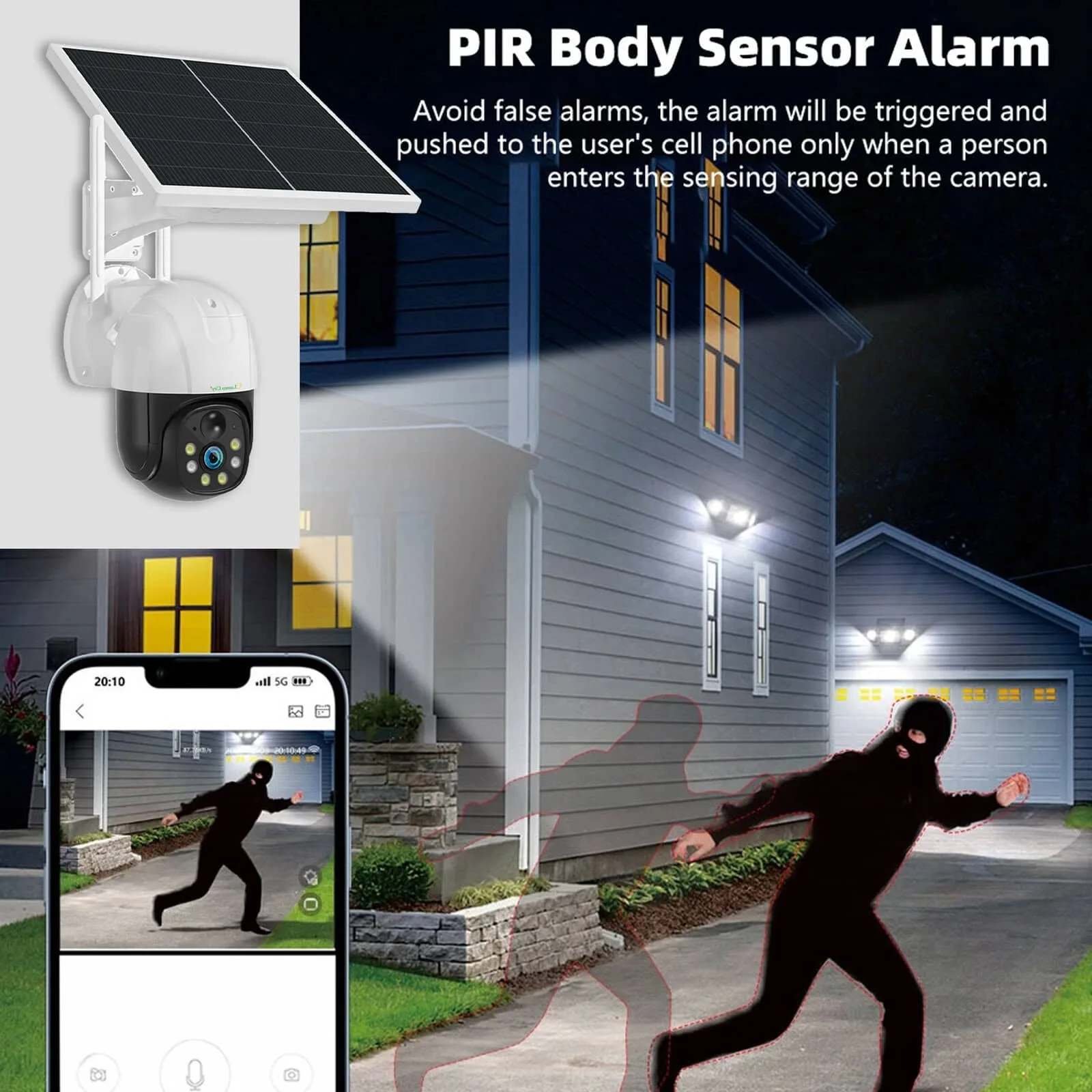 Solar CCTV Camera 4G – 5MP FHD | 5-7 Days | Human Detection - Image 5