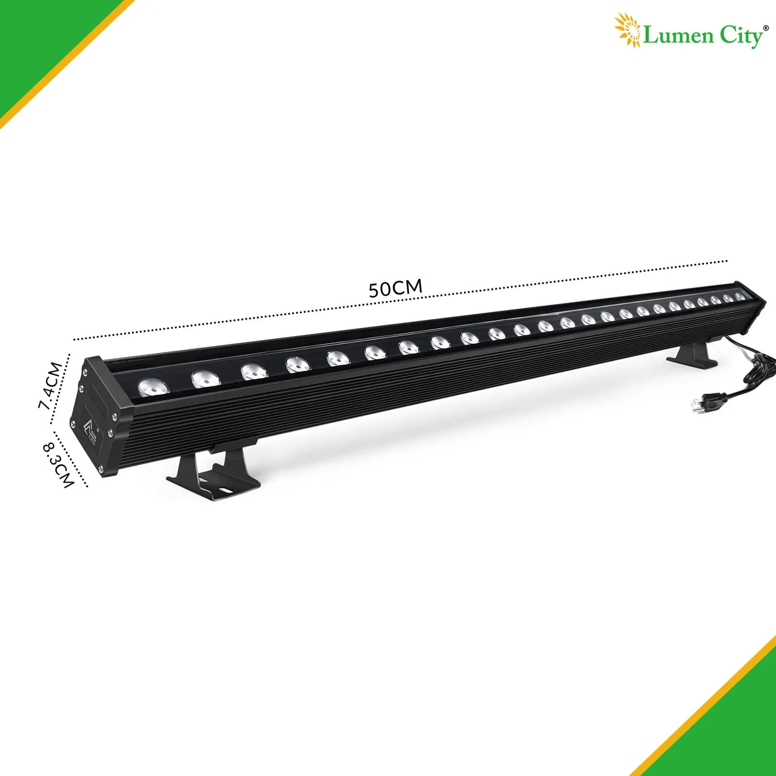 36W RGB Wall Washer Light – With Remote | 1 Meter - Image 2