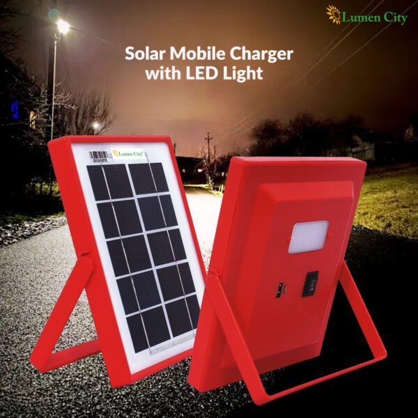 Solar Mobile Charger with LED Light - Image 5