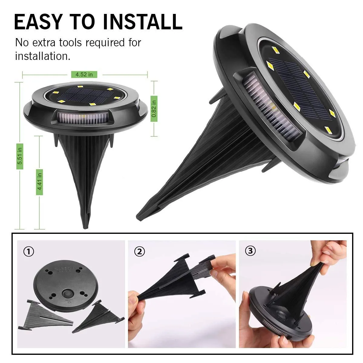Solar Buried Disc Light – RGB | IP65 | Pack of 4 - Image 8