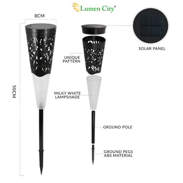 Solar Garden Lights Pack of 6 - Image 3