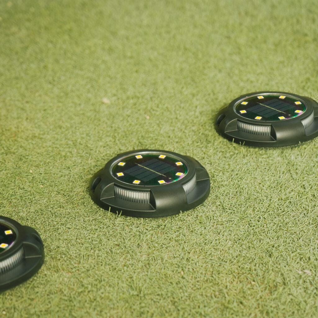 Solar Ground Lights For Garden Powered 4pcs