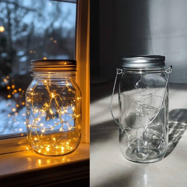 Solar Mason Jar Lights -1pc - Image 8