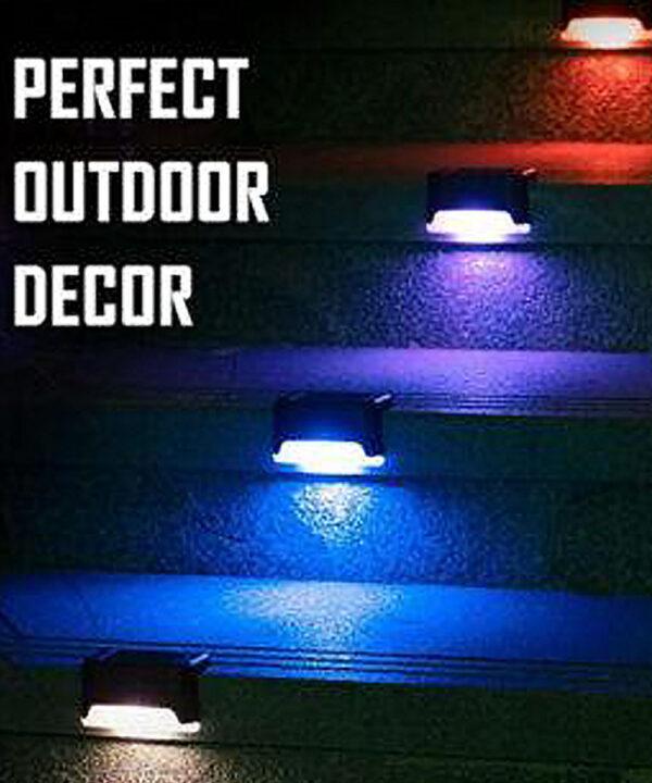 Solar LED Step Lights pack of 4