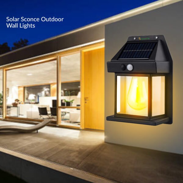 Solar Sconce Outdoor Wall Lights pack of 1 - Image 7