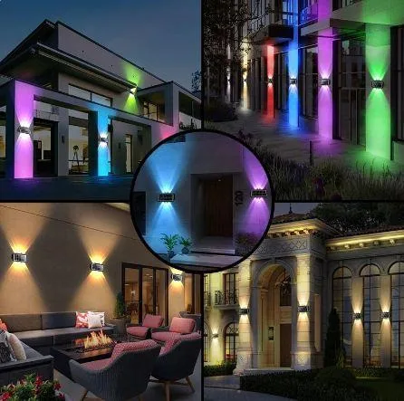 Solar Wall Light Up Down RGB – Pack of 2 | Colour Changing - Image 5