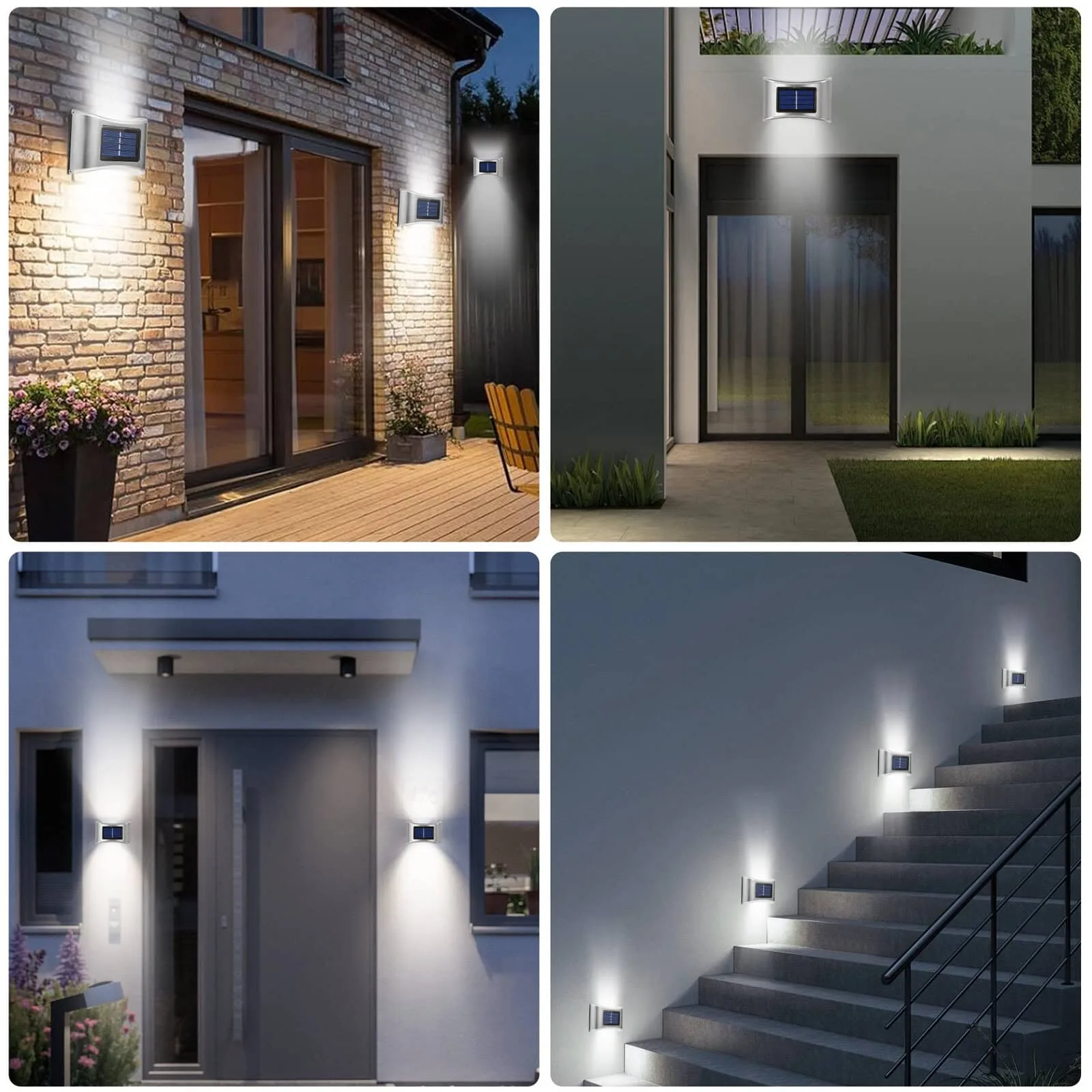 Solar Outdoor Wall Light – Auto On/Off | IP65 | Pack of 4 - Image 6