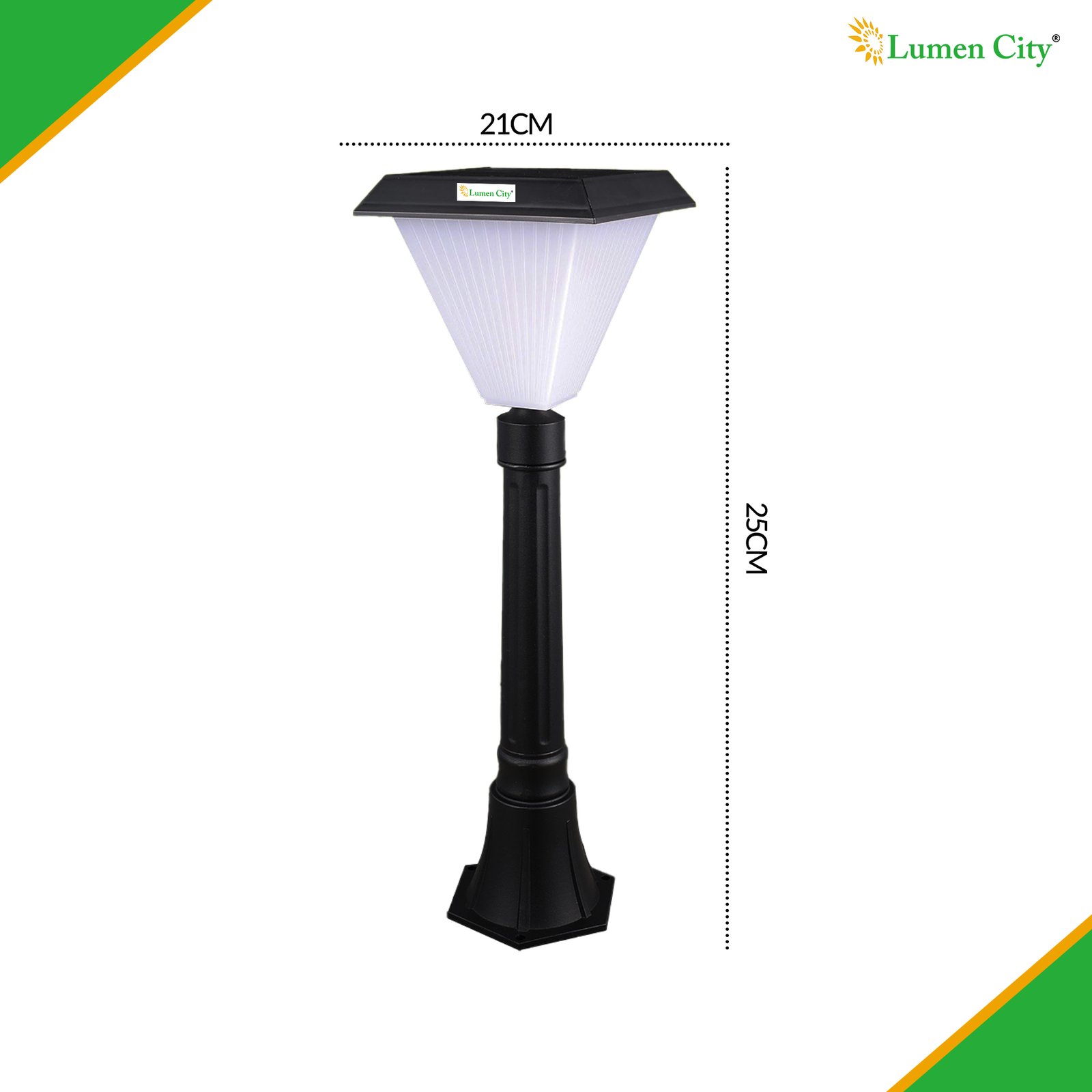 Solar Bollard Light With Pole With RGB Lights - Image 2