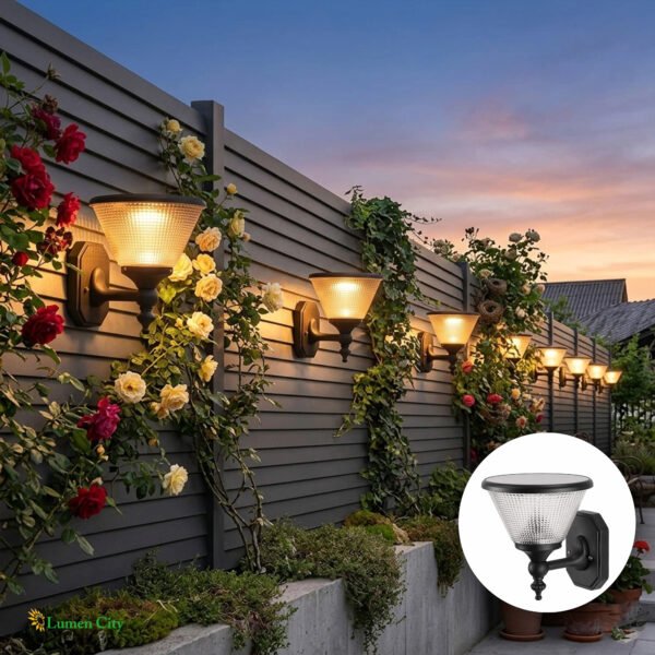 Solar LED Wall Light – Classic Sconce | IP65 | 8-12Hr