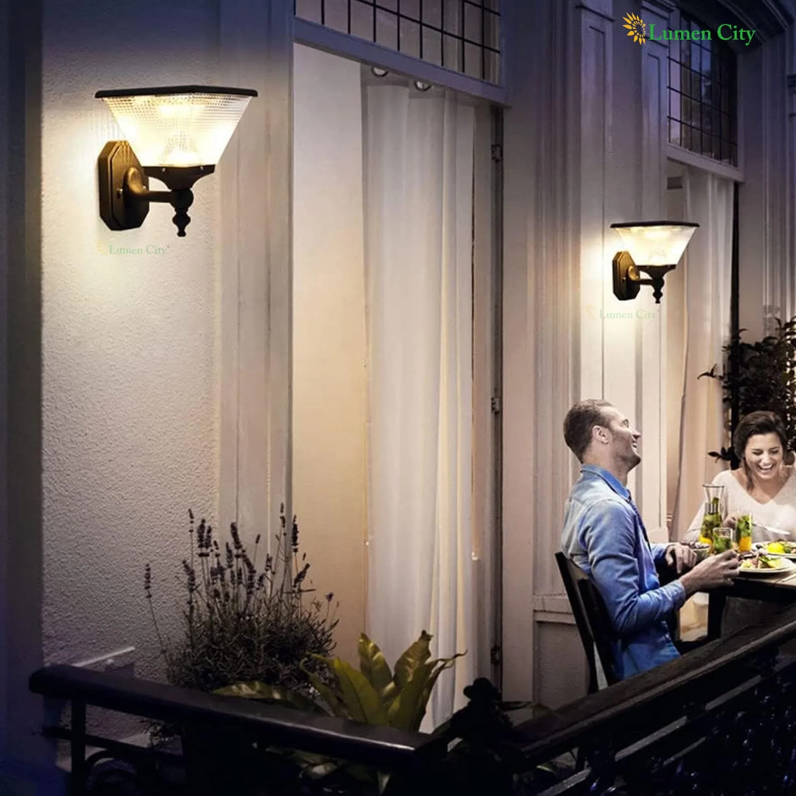 Solar LED Wall Light – Classic Sconce | IP65 | 8-12Hr - Image 5
