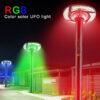 360° Solar Powered UFO Garden Light With RGB Ring 15W_4