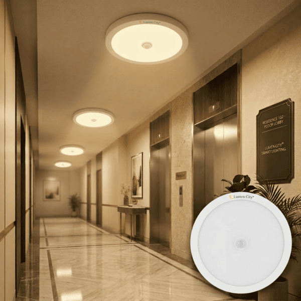 24 Watt Motion sensor ceiling surface Mount Light Circle warm white 2700K