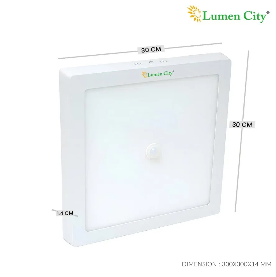 24 watt motion sensor ceiling panel light
