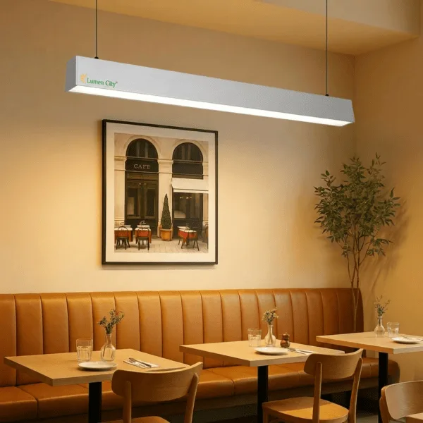 Warm White hanging Silver Pendant Light
