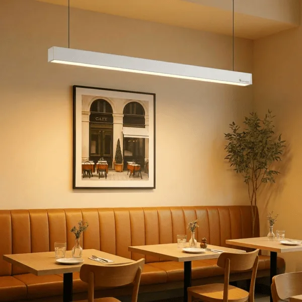 Warm White hanging White Pendant Light