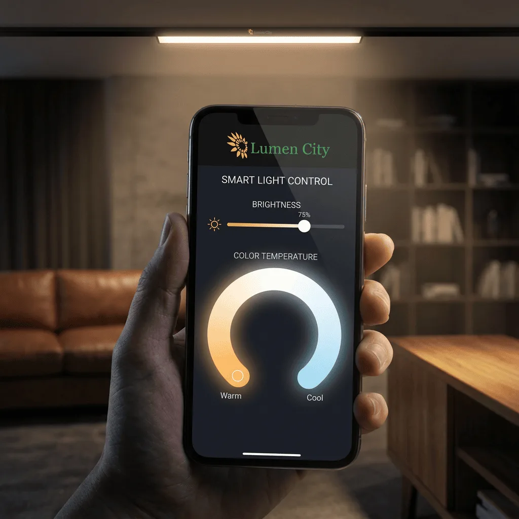 12 Watt 300MM magnetic track liner diffused light controlled via Mobile app
