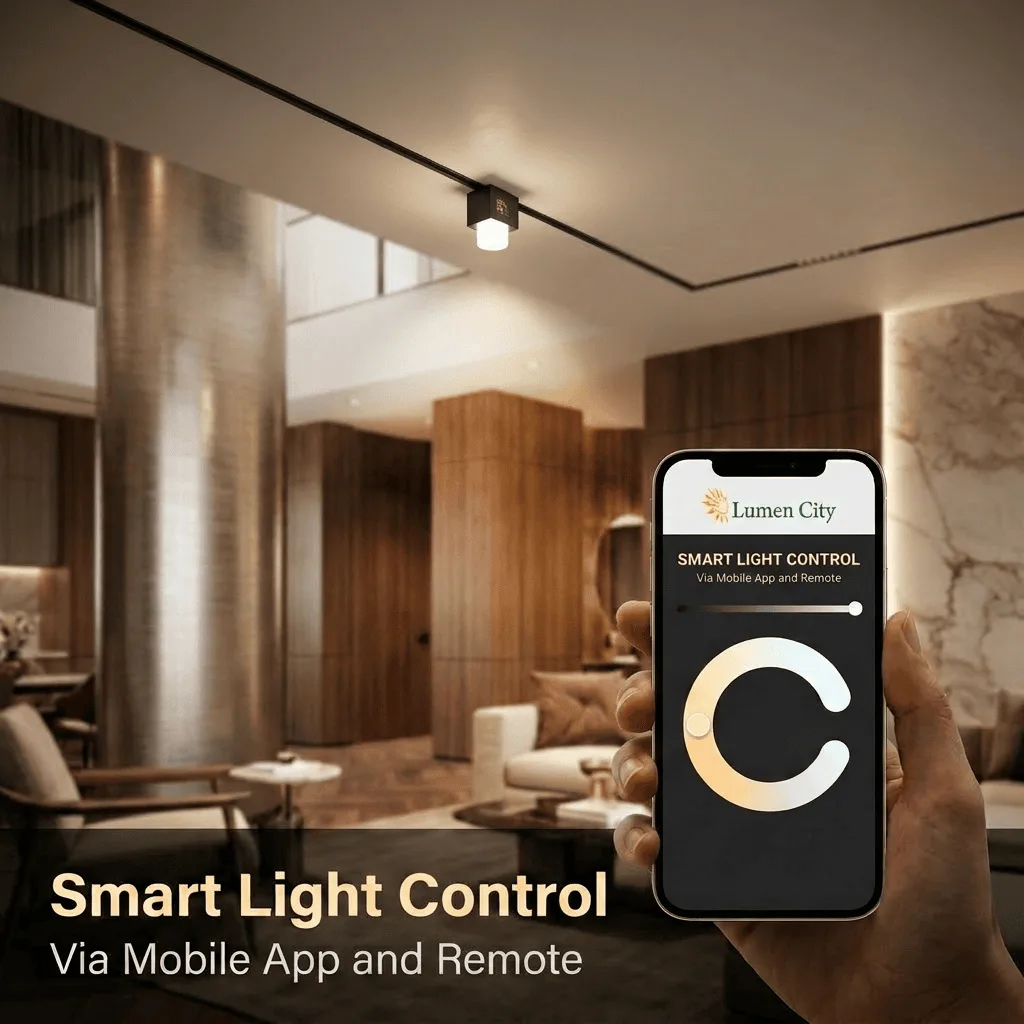 Magnetic arc light installed and controlled via mobile app