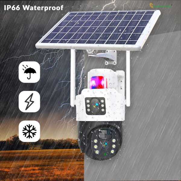 4G Solar CCTV Camera: 2MP Dual Lens Outdoor Surveillance for Agriculture, Construction Sites, Farms, Gardens, and More - Image 6