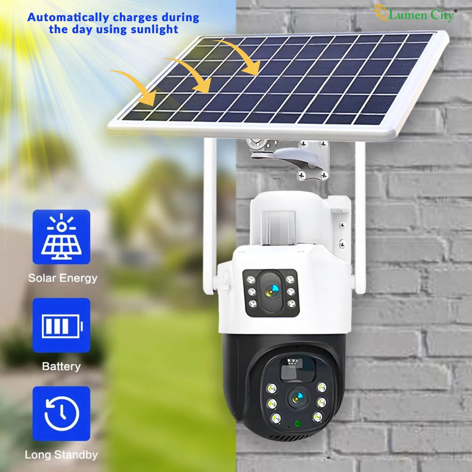 Solar CCTV Camera 4G Dual – 5MP+5MP | 5-7 Days | 256GB - Image 5