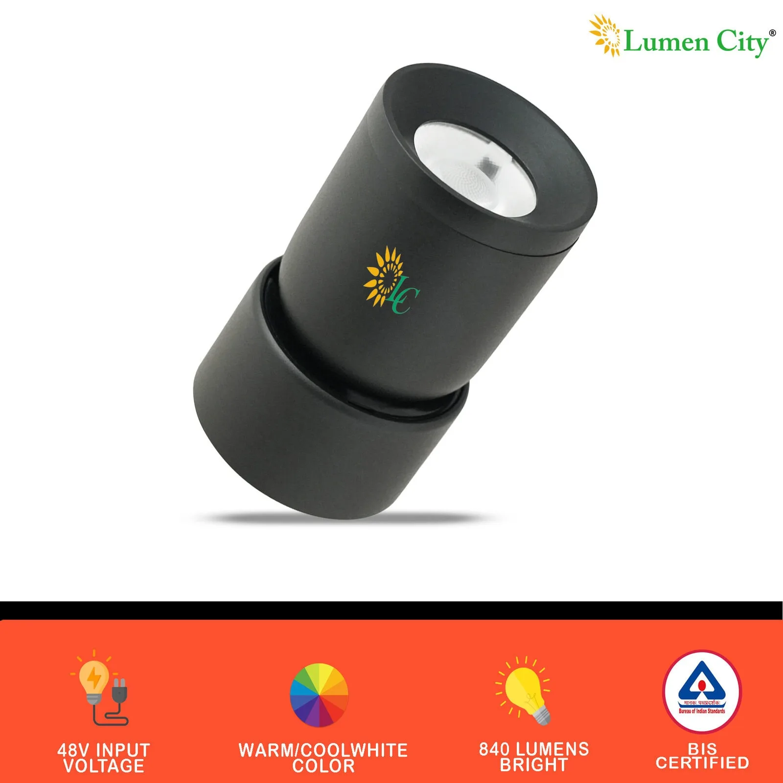 7W Smart Magnetic Track Light | Dual Color (Mio Series) Rotatable Cylinder - Image 4