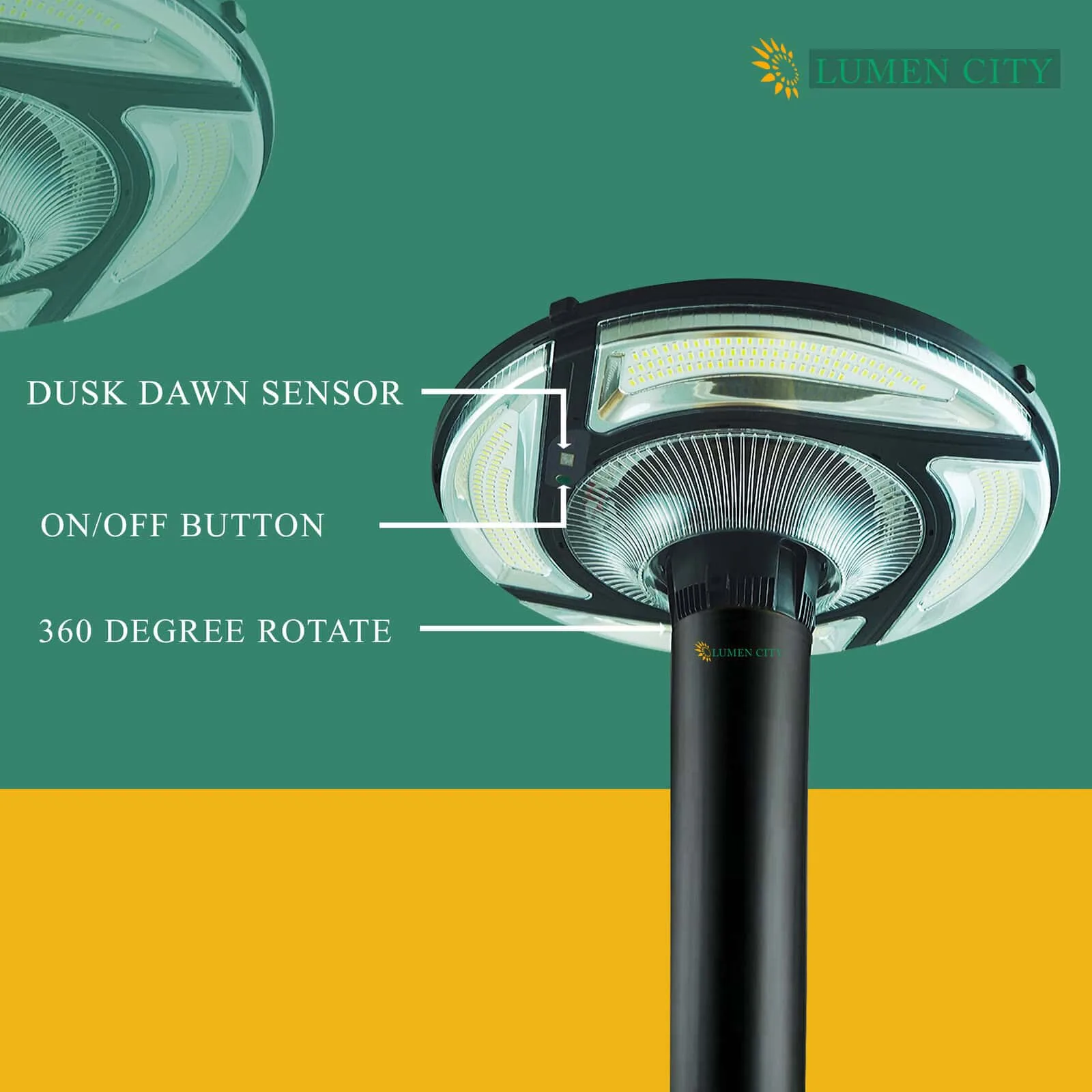 Orbit 360 RGB 15 Watt Solar Street Light - Image 6